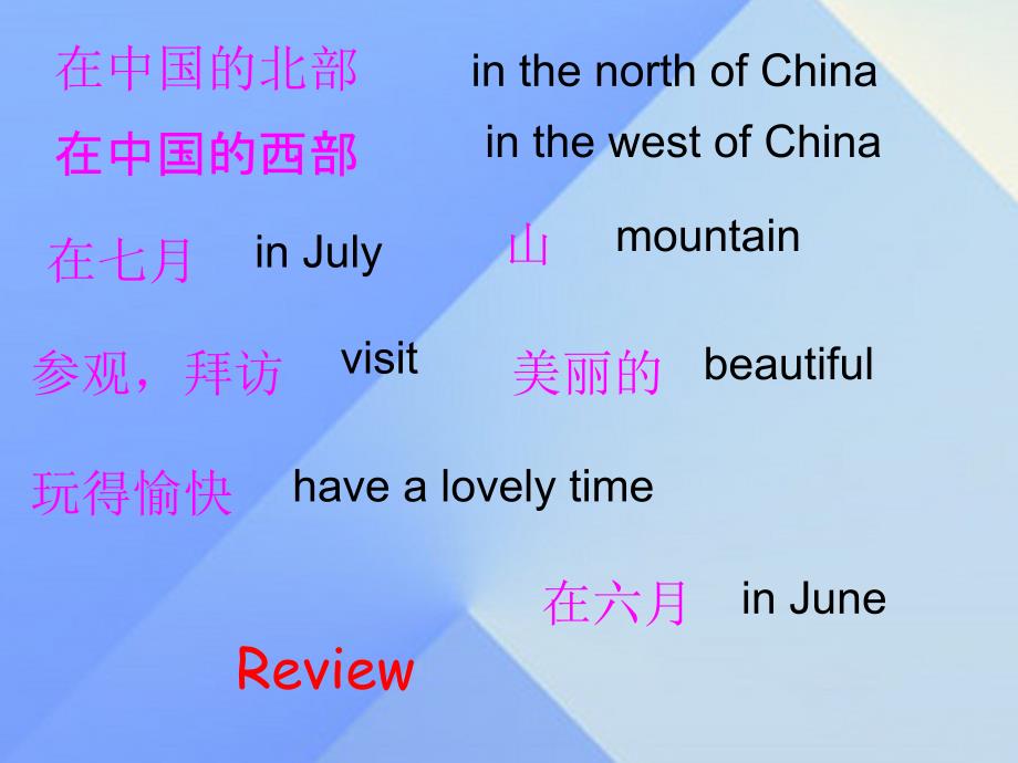 2016春六年级英语下册 module 6 unit 2《she visited the tianchi lake》课件1 （新版）外研版（三起）_第2页