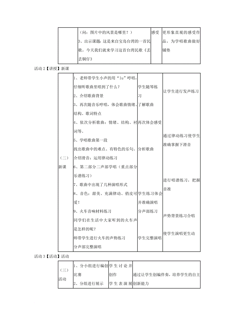 七年级音乐下册 第五单元 丢丢铜仔教案3 湘教版_第2页