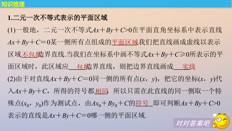 高考数学大一轮复习 第七章 不等式 7_3 二元一次不等式(组)与简单的线性规划问题课件 理 苏教版_第4页