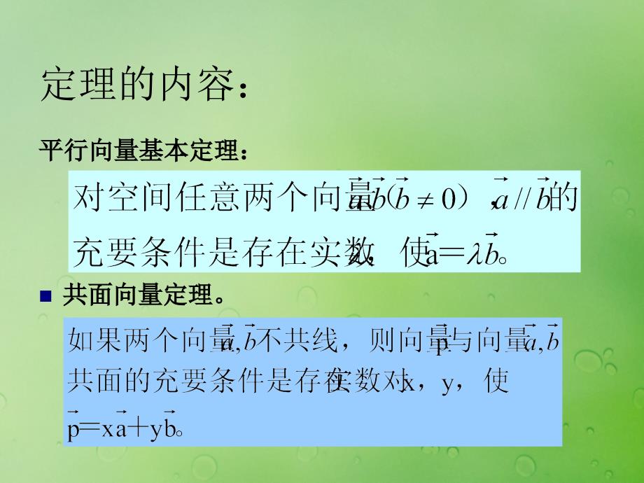 2018年高中数学 第三章 空间向量与立体几何 3.1.2 空间向量的基本定理课件 新人教b版选修2-1_第4页