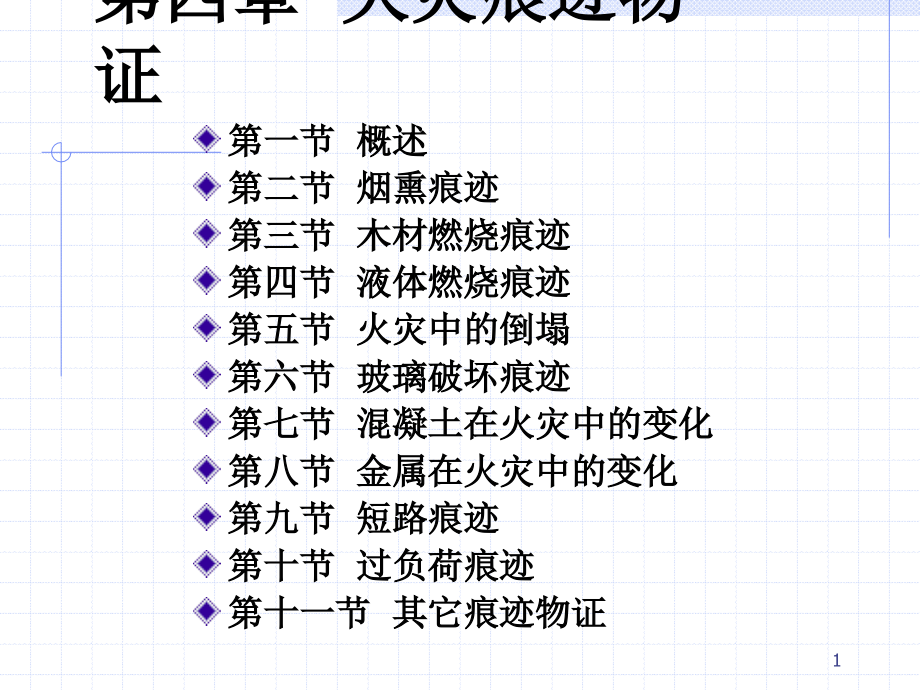 火灾调查-任松发-第四章火灾痕迹物证_第1页