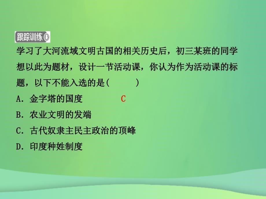 （东营专版）2019年中考历史复习 第十六单元 古代亚非和欧洲文明课件_第5页