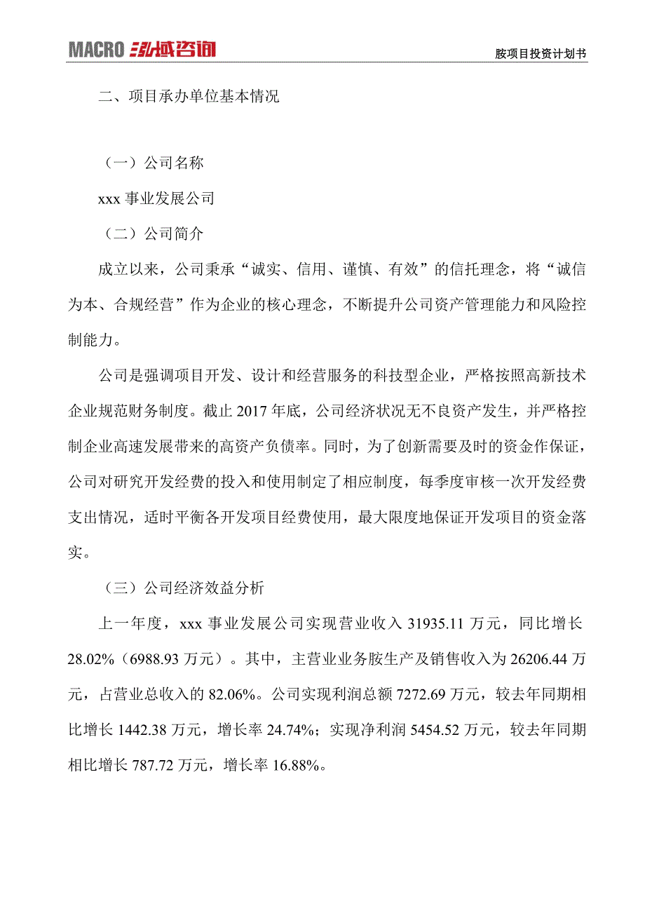 胺项目投资计划书_第3页