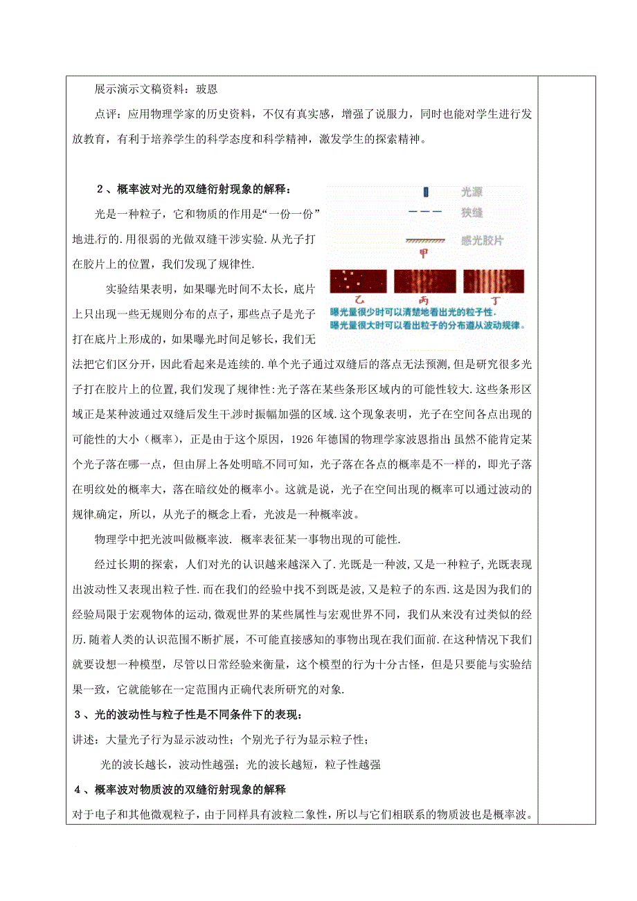 高中物理17_4概率波教学案新人教版选修3_5_第2页