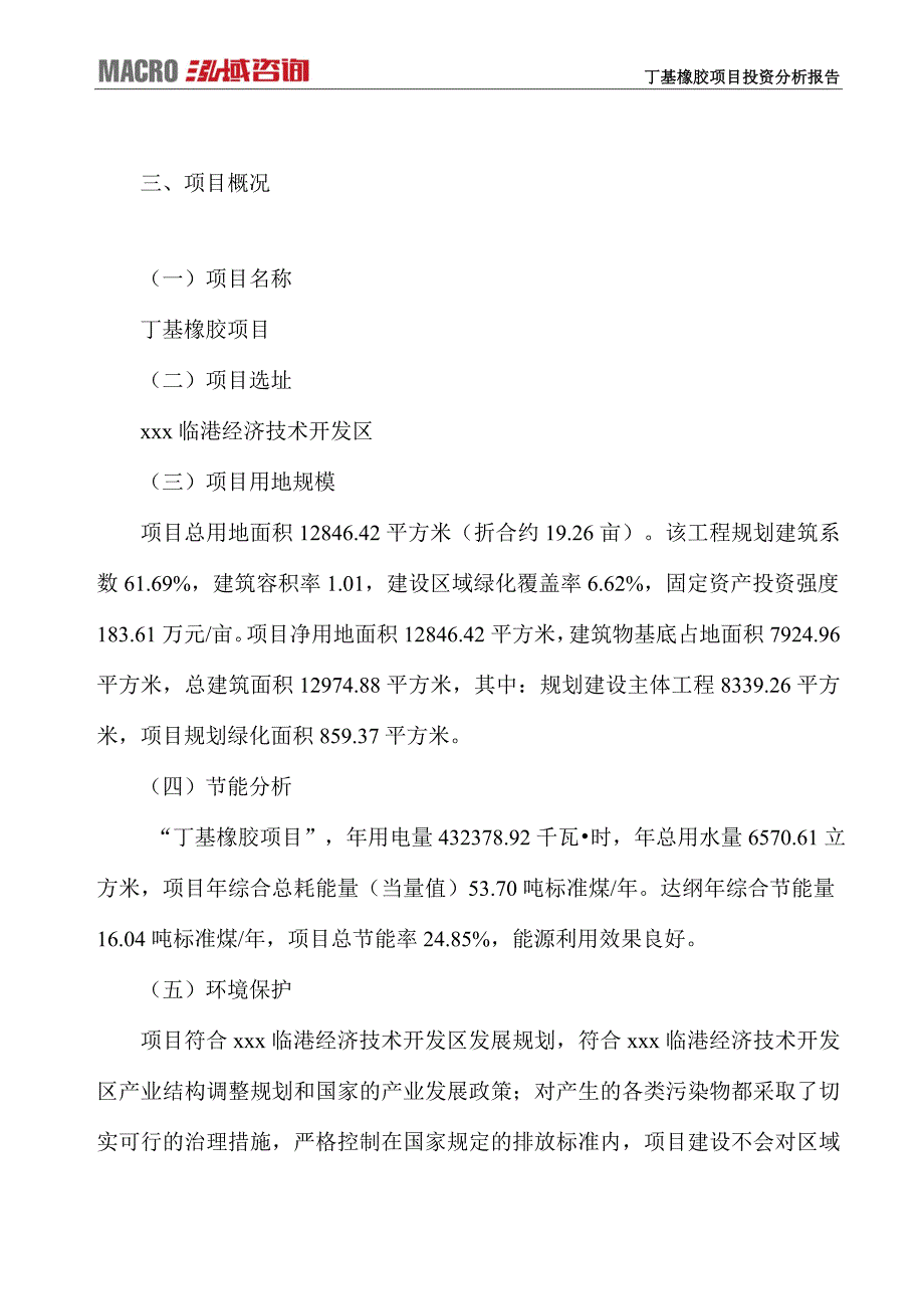 丁基橡胶项目投资分析报告_第4页