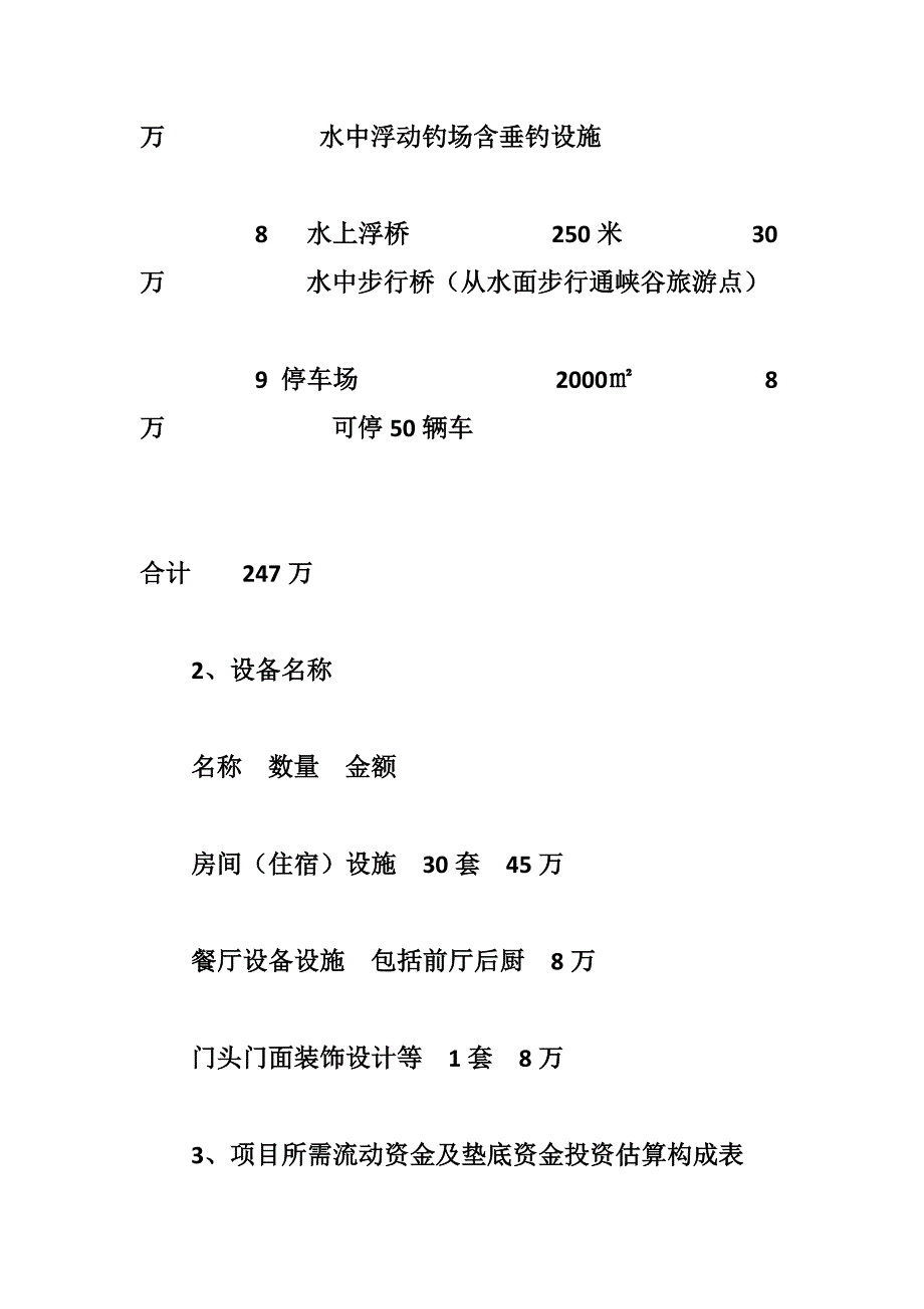 岳西龙井山庄项目商业计划书_第4页