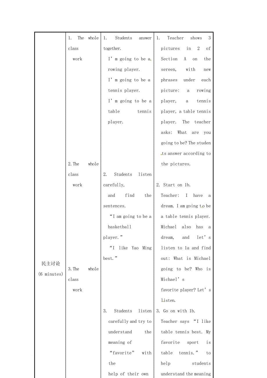 八年级英语上册unit1playingsportstopic1imgoingtoplaybasketballsectionb教案新版仁爱版_第5页