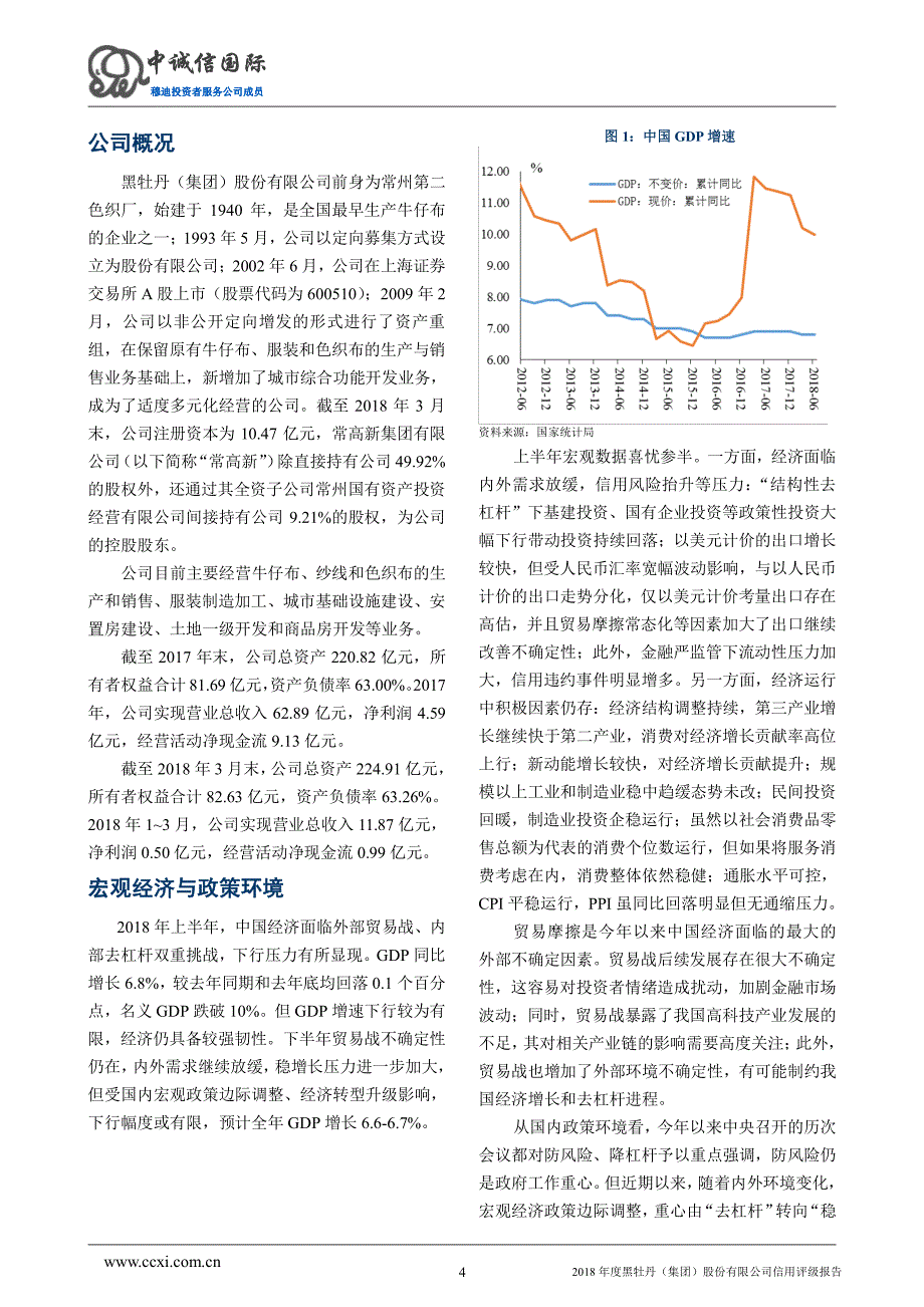2018年度黑牡丹(集团)股份有限公司信用评级报告_第4页
