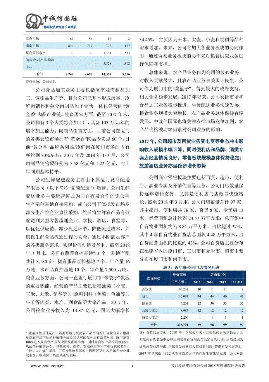 厦门夏商集团有限公司主体信用评级报告_第5页