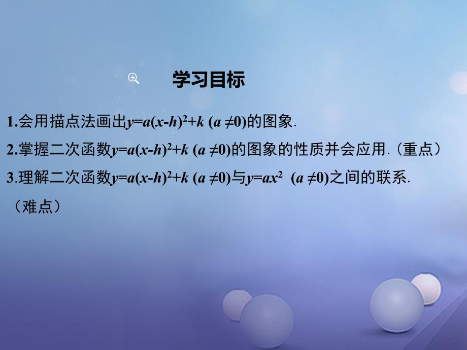 九年级数学下册2_2二次函数的图象与性质第4课时二次函数y=a(x_h)2+k的图象与性质课件新版北师大版_第2页