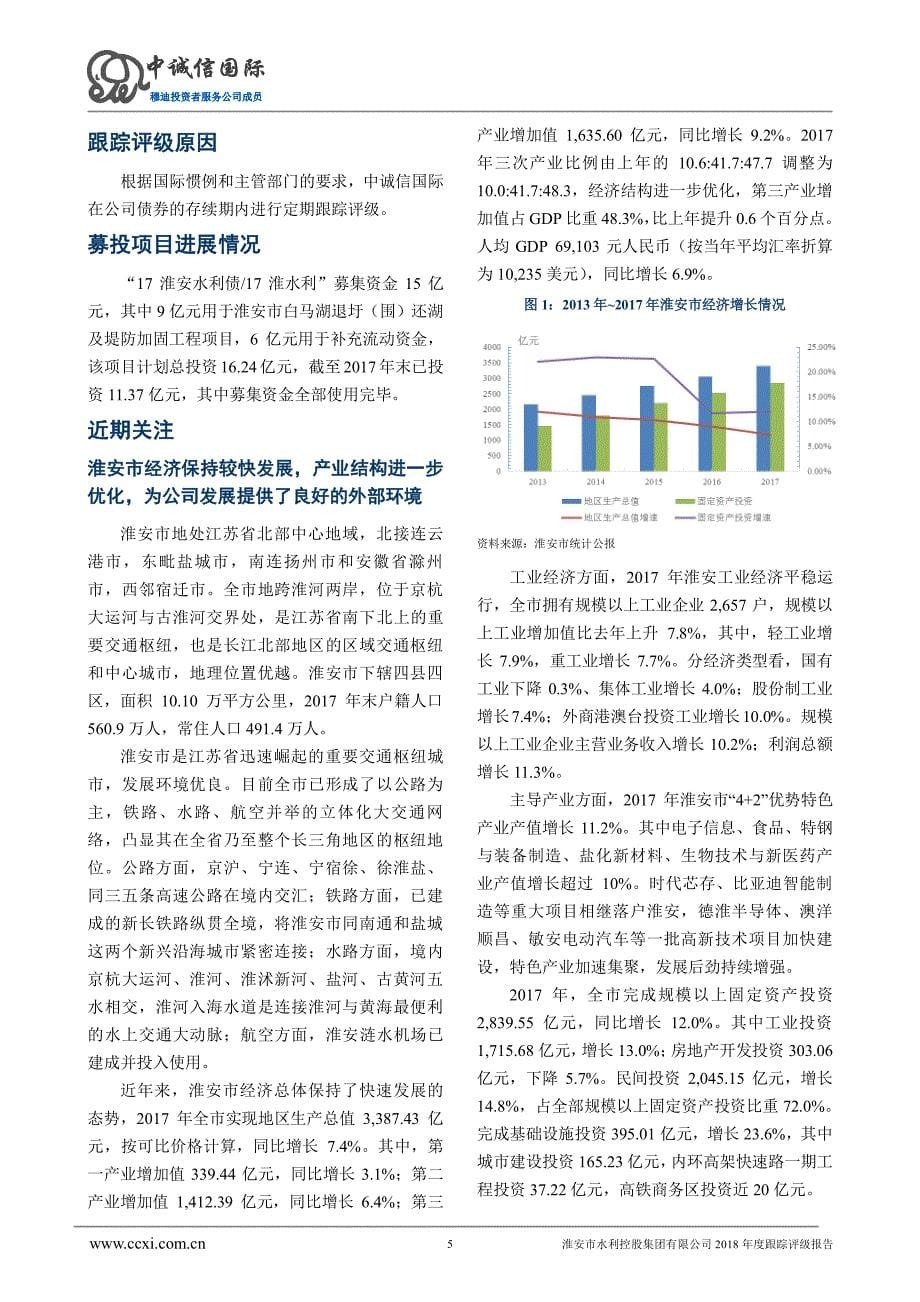 淮安市水利控股集团有限公司主体信用评级报告_第5页