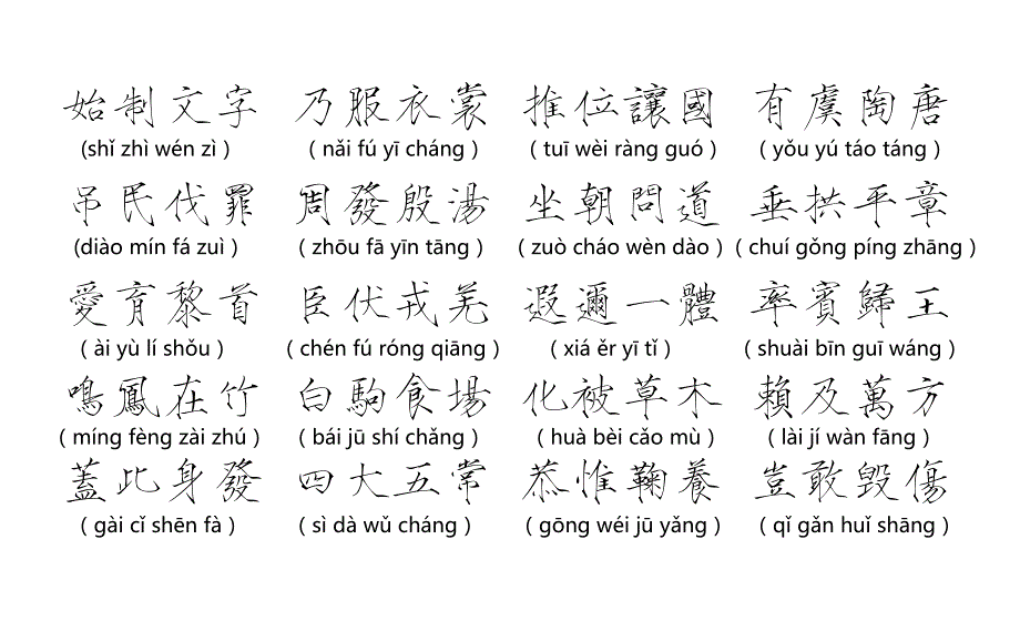 自制千字文瘦金体硬笔练习字帖_第3页