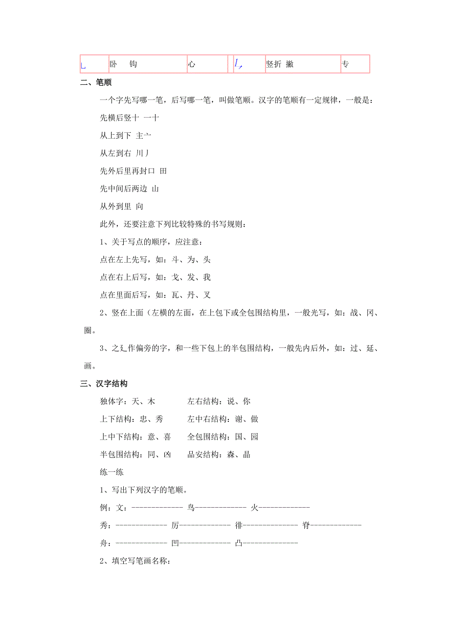 汉字笔画、笔顺、结构_第2页