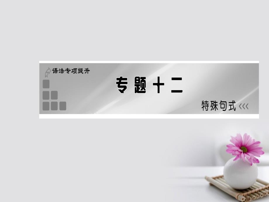 高考英语一轮复习语法专项提升专题十二特殊句式课件新人教版_第1页