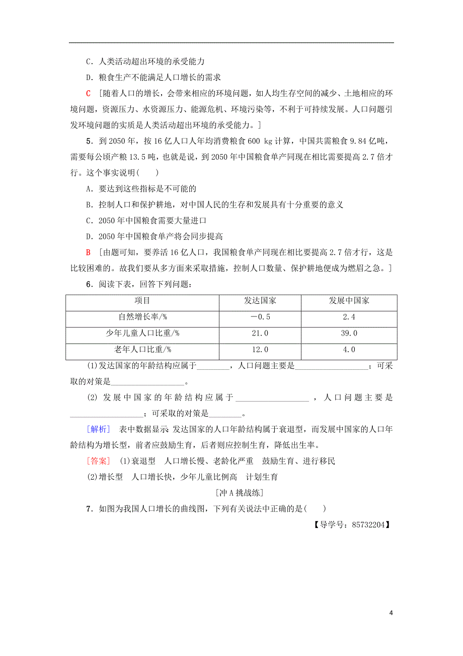 2018_2019高中生物课时分层作业21人类影响环境苏教版必修_第4页