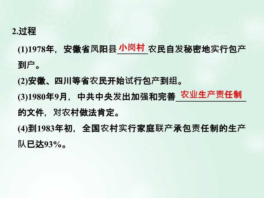 高考历史总复习专题8中国社会主义建设道路的探索第22讲新时期的社会主义建设课件_第4页