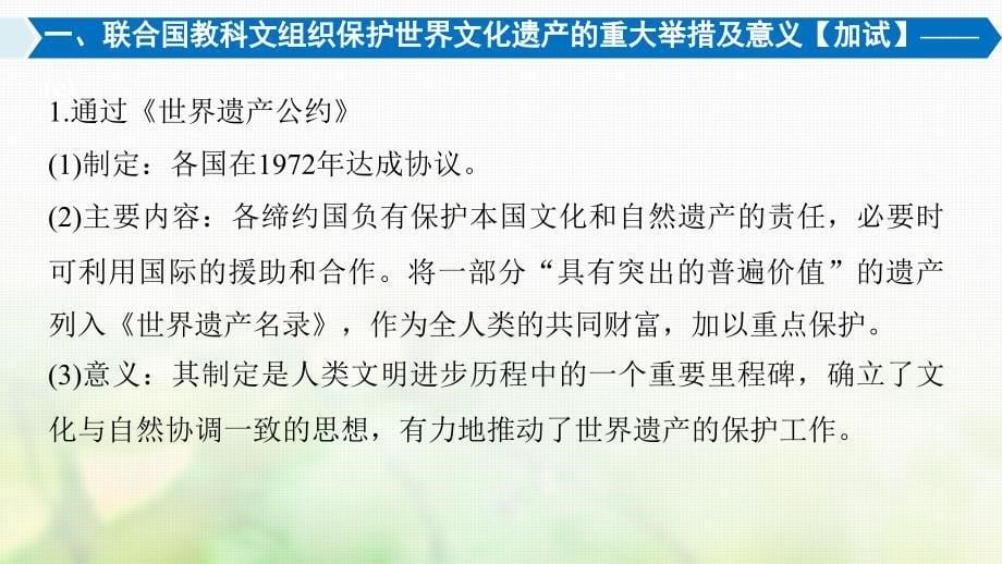 高考历史总复习选修部分世界文化遗产荟萃考点1世界文化遗产课件选修_第5页