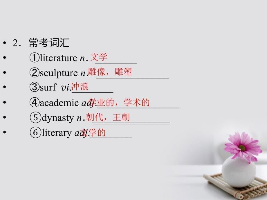 高考英语大一轮复习 第1部分 基础知识考点 unit 1 school life课件 牛津译林版必修_第5页