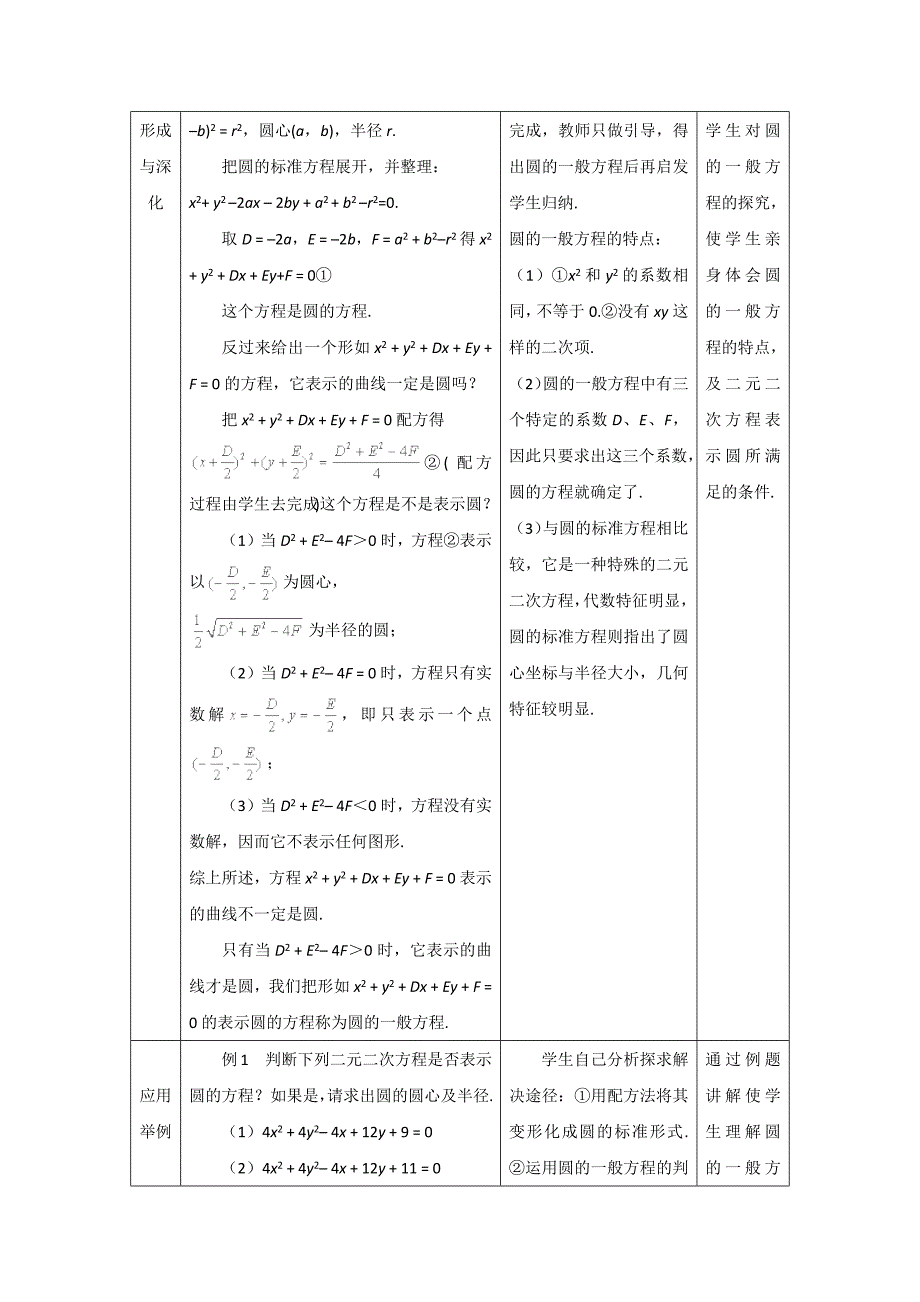 2018-2019学年人教a版必修二 圆的一般方程第一课时 教案_第2页