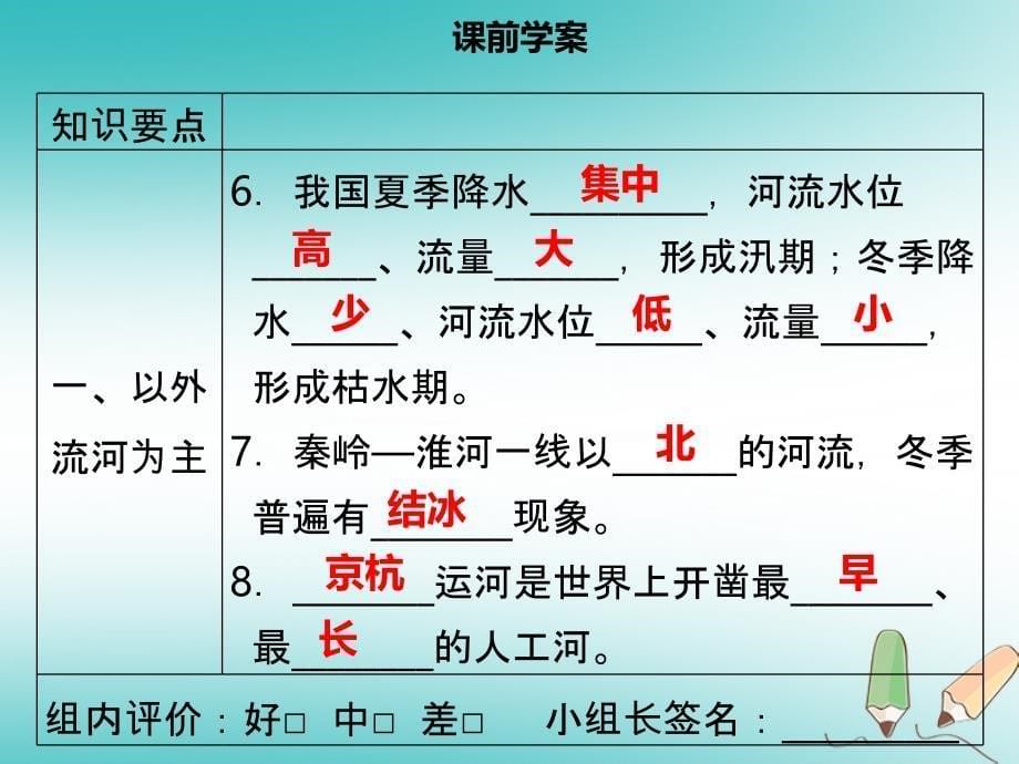 八年级地理上册2.3河流第1课时以外流河为主习题课件新版新人教版_第5页