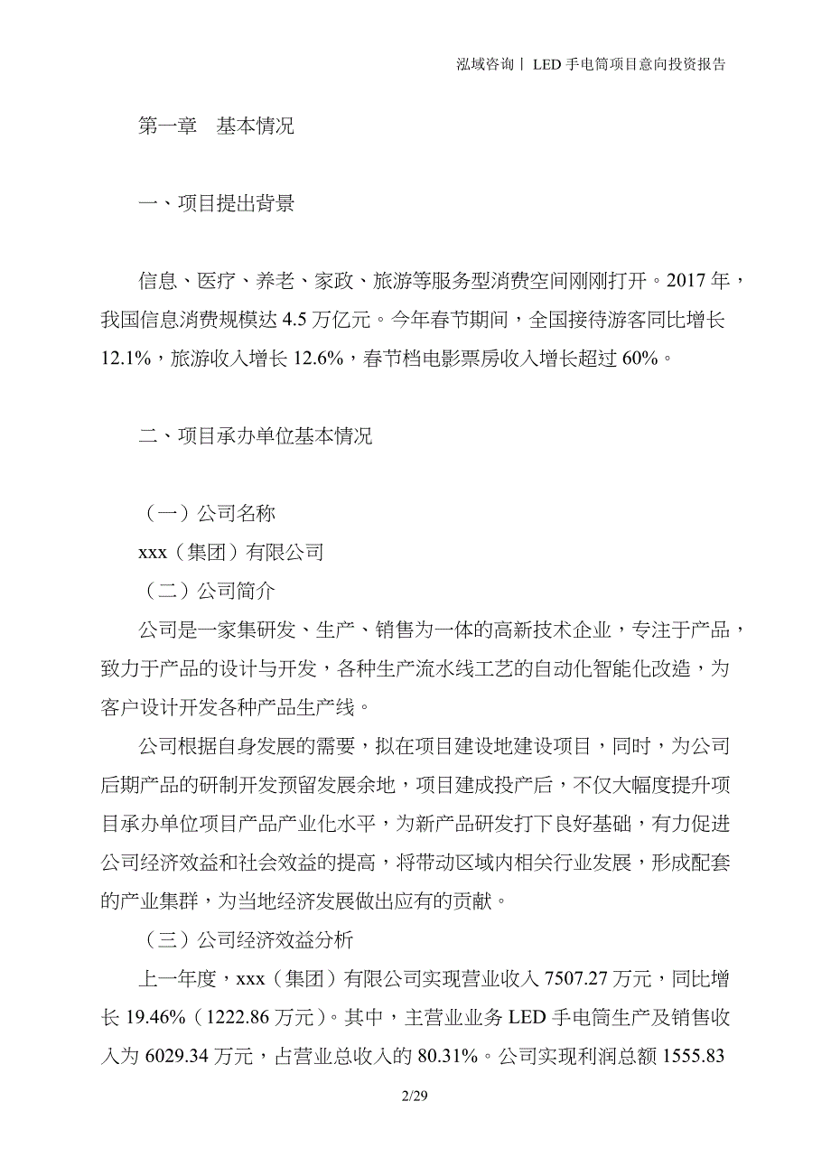 LED手电筒项目意向投资报告_第2页