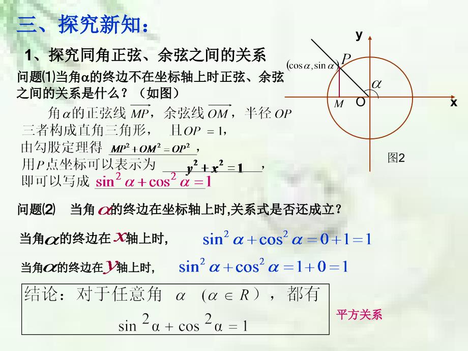 2017-2018学年人教a版必修四       1.2.2 同角三角函数的基本关系式   课件 (11张)_第4页