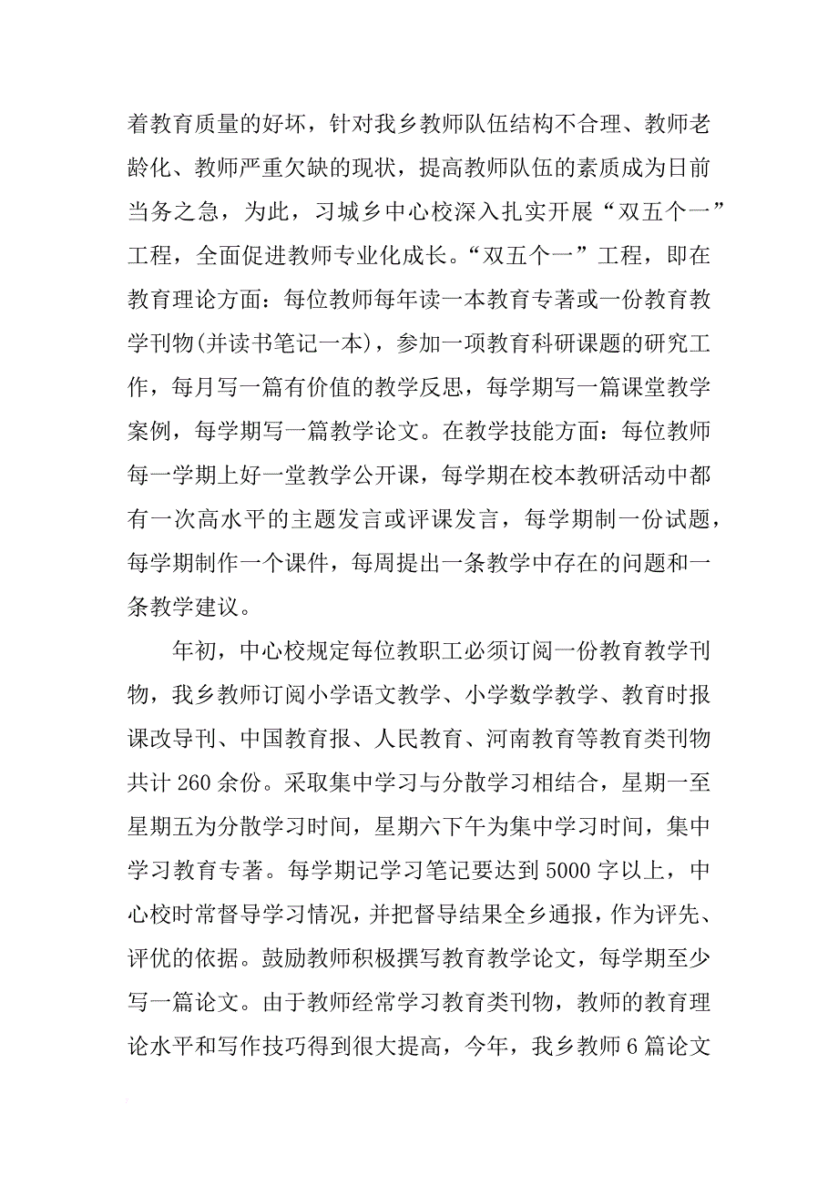 中心学校工作汇报_第3页