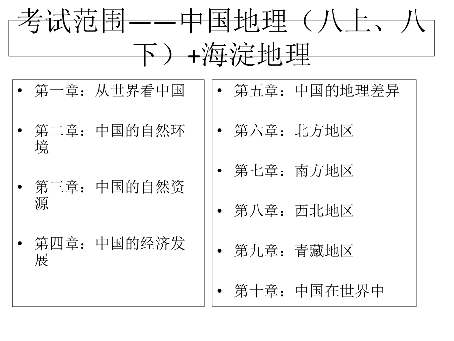 地理会考辅导重点知识复习课件_第2页