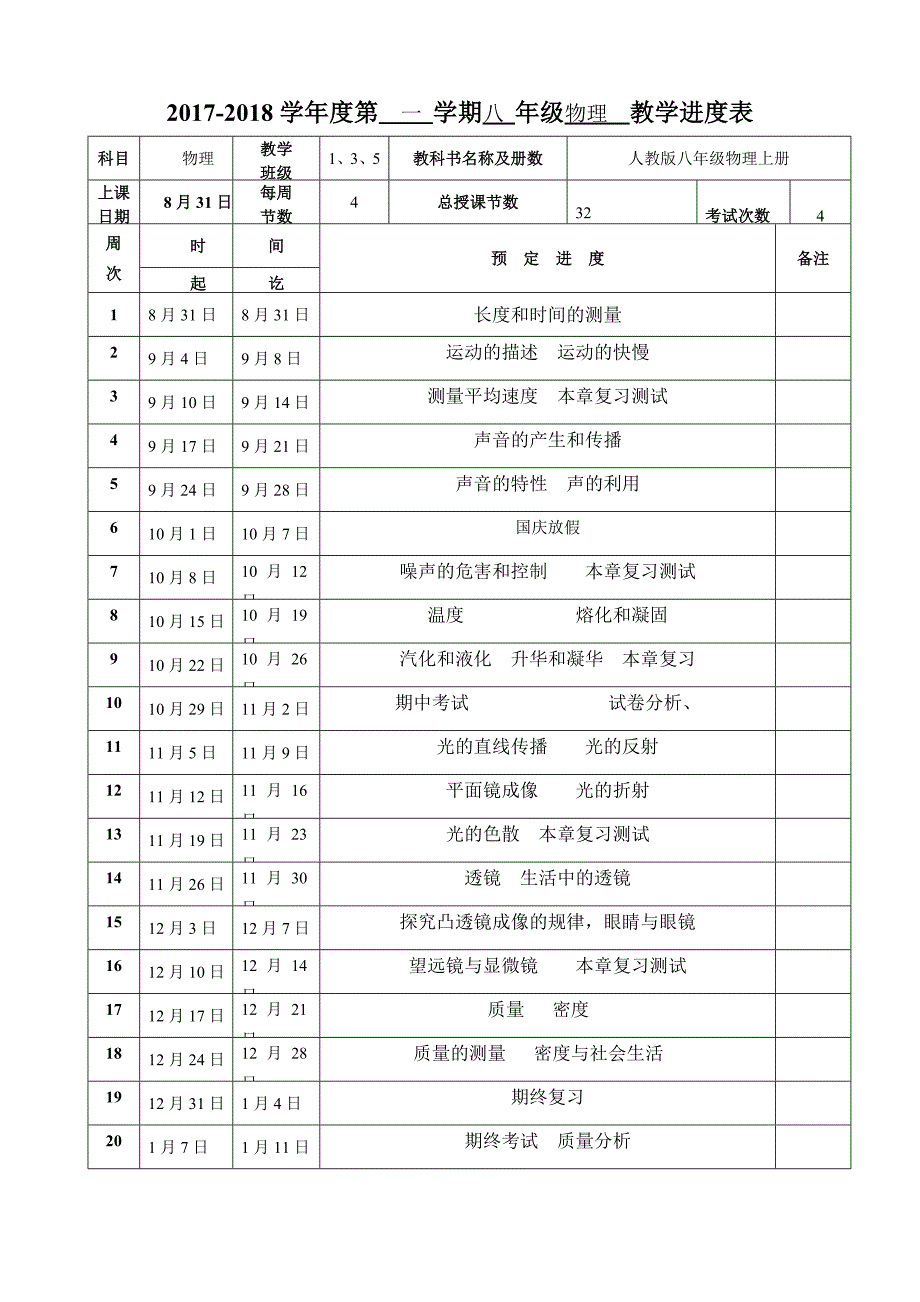 新人教版八年级物理上集体备课_第2页