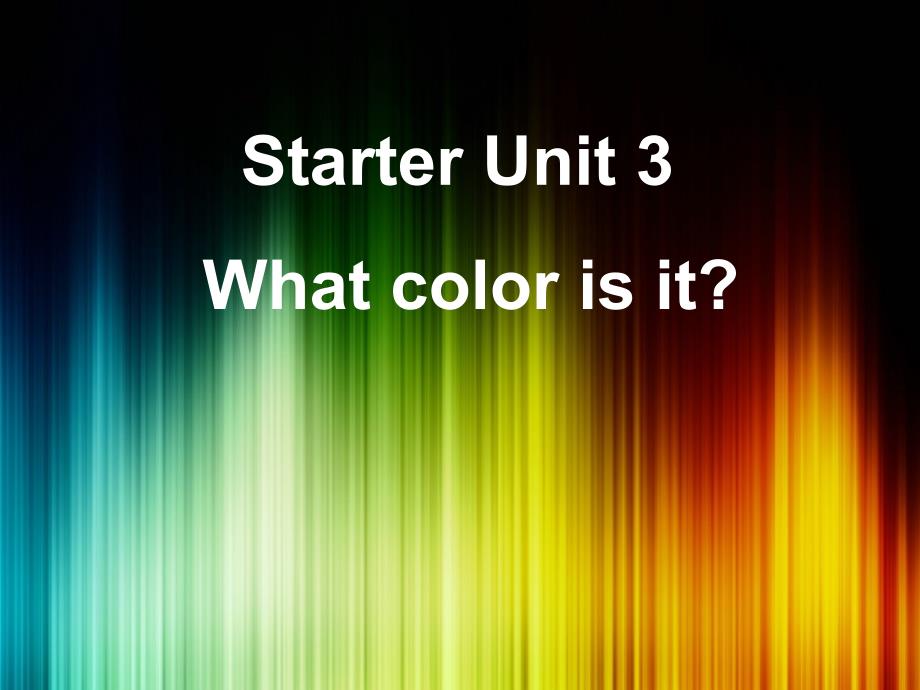 人教版七年级英语上册starter unit3_第1页