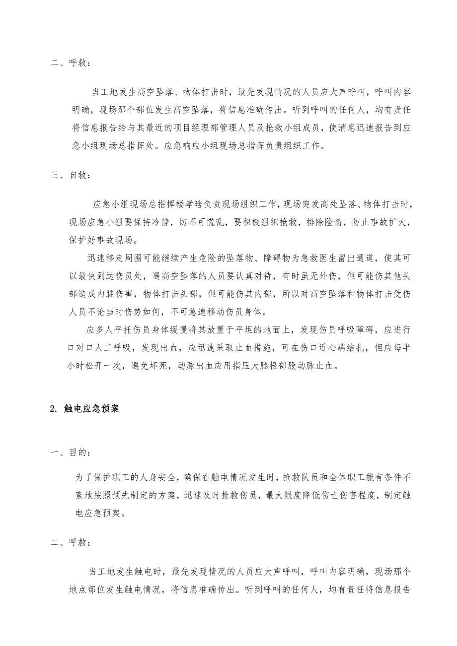 应急救援预案(专项方案)_第5页