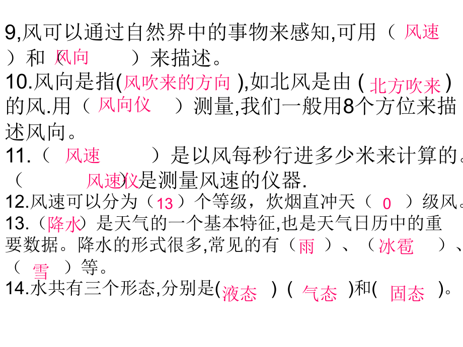 教科版科学四年级上册全册各单元复习ppt_第4页