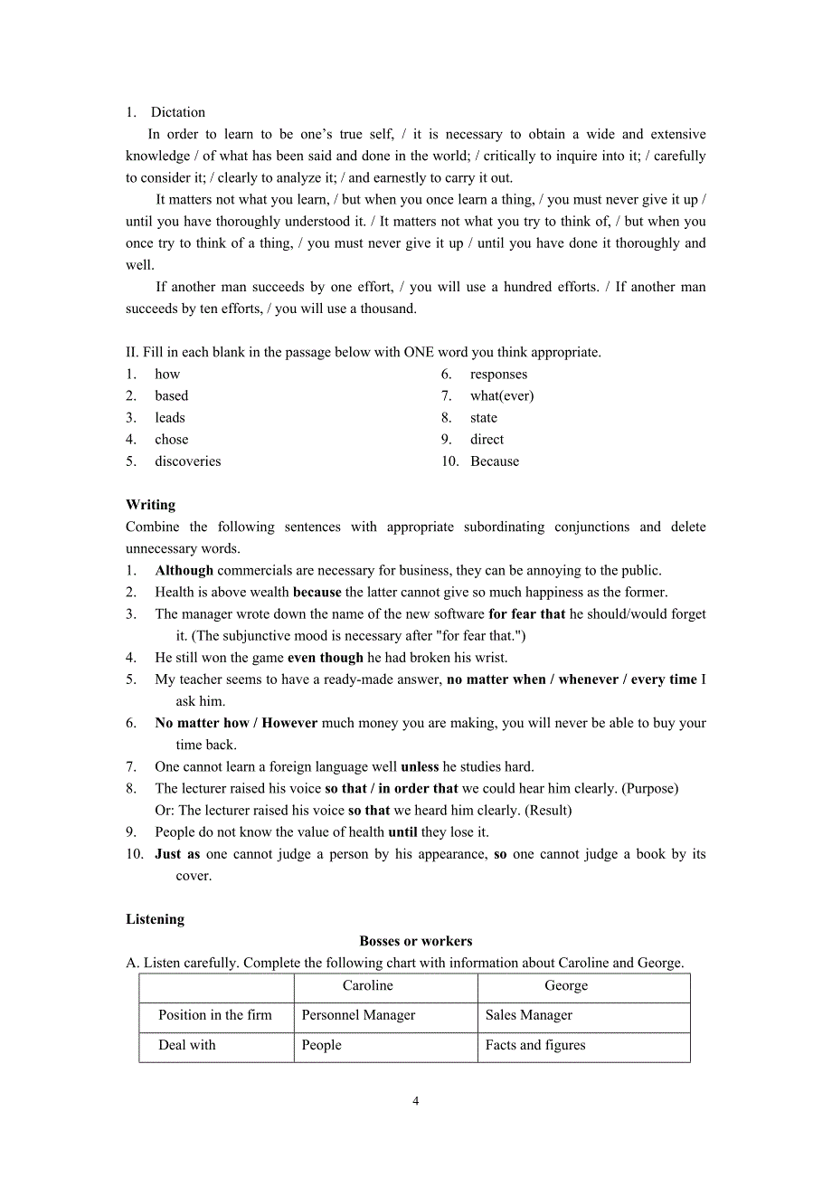 1-unit5-how-to-be-true-to-yourself答案综合教程一_第4页