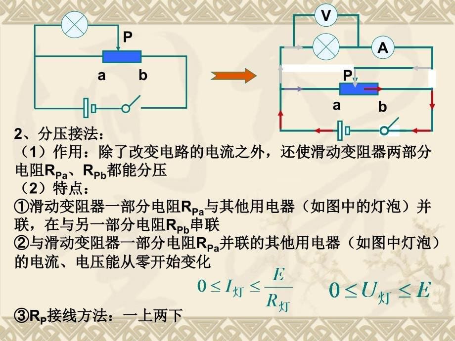 《电流表内外接、滑动变阻器限流与分压接法》_第5页