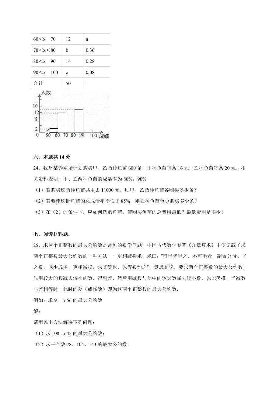 贵州黔西南2016数学中考_第5页