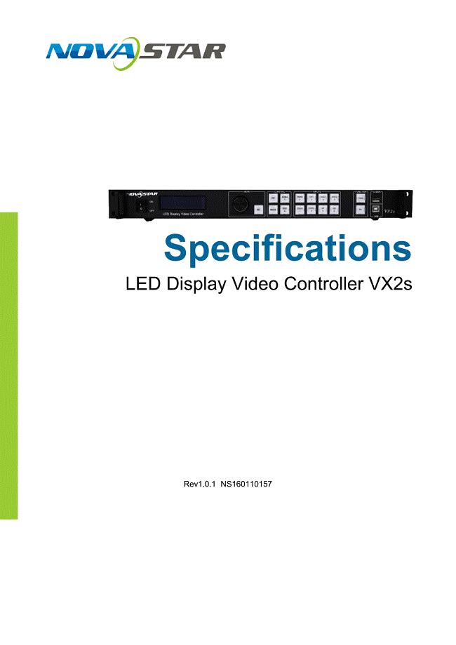 诺瓦科技LED屏视频处理器VX2S规格书
