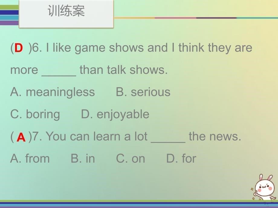 2018秋八年级英语上册unit5doyouwanttowatchagameshowperiod2训练案课本p35_p36课件新版人教新目标版_第5页