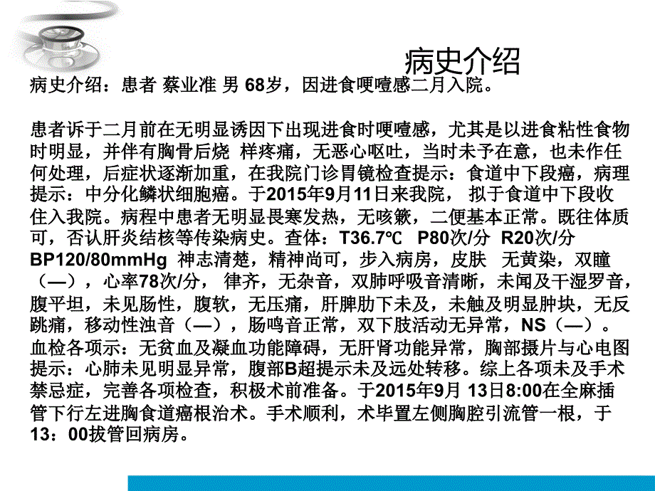 课件：食道癌根治术的护理查房ppt课件_第2页