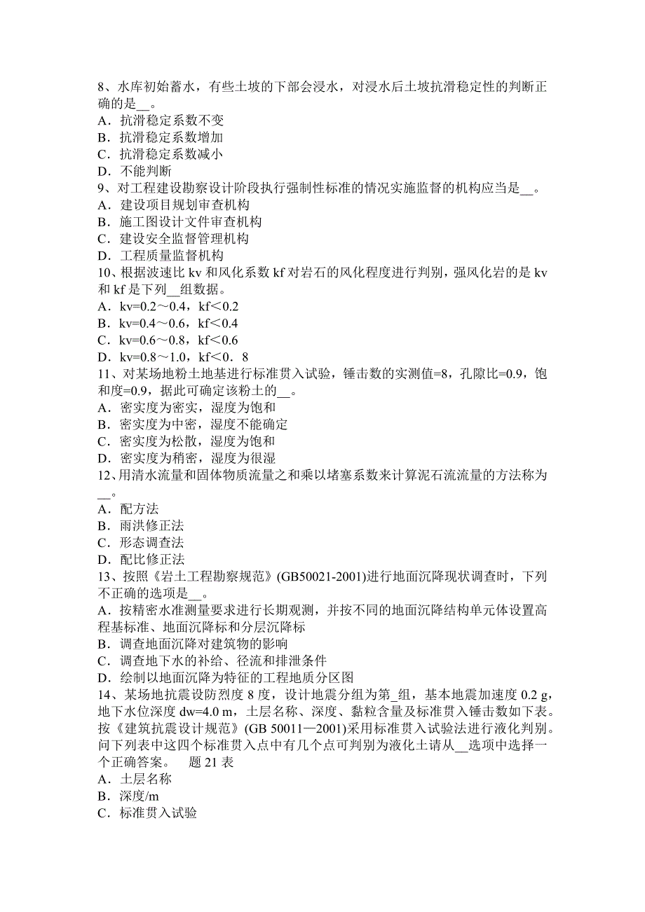 云南省2016年注册土木工程师：岩土考试试题_第2页