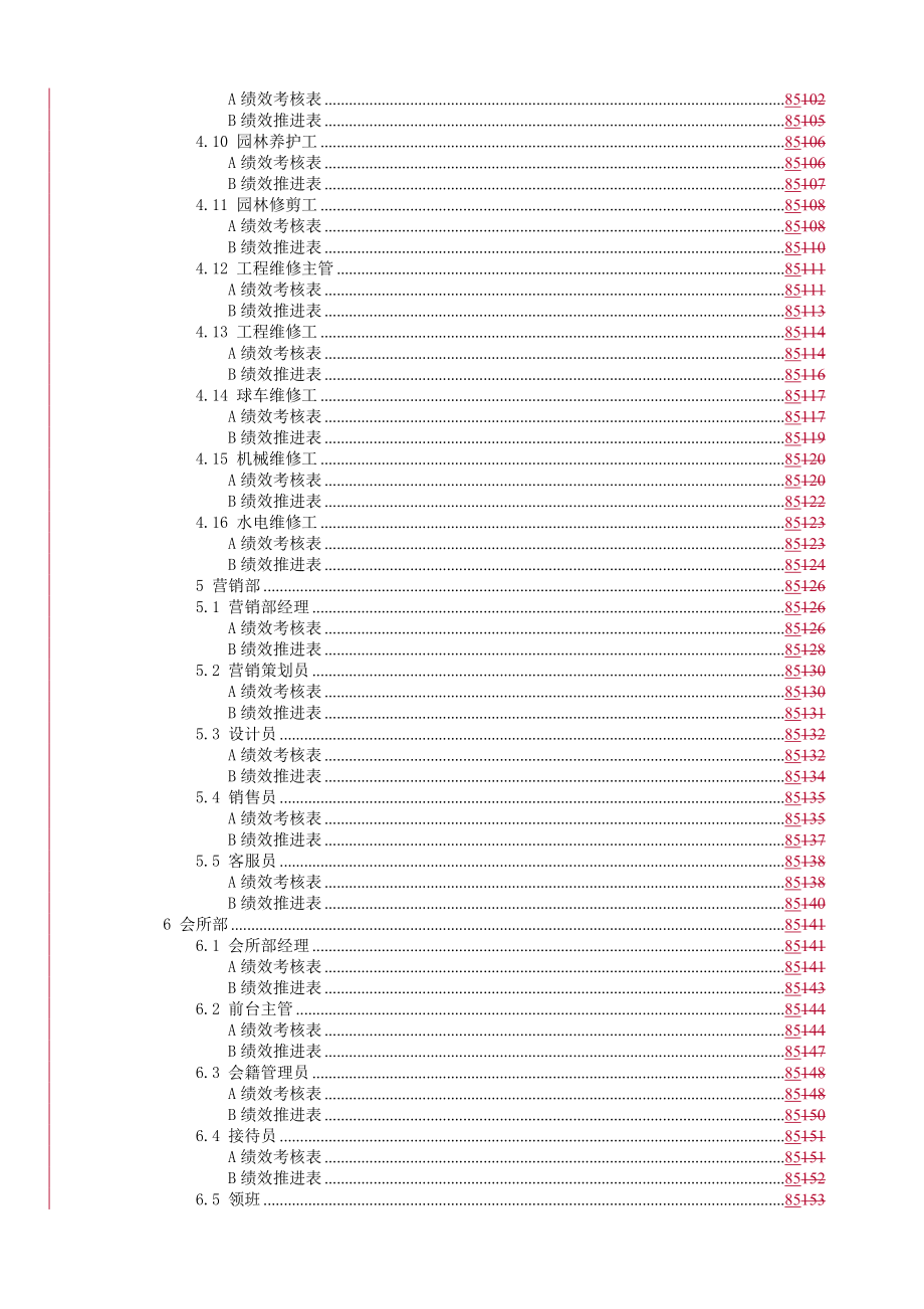 高尔夫俱乐部绩效考核手册_第4页