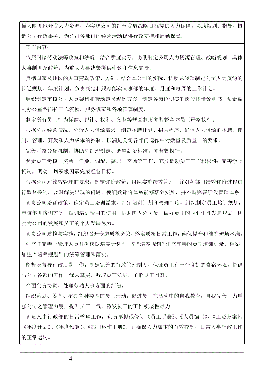 《行政人事部运作手册》_第4页