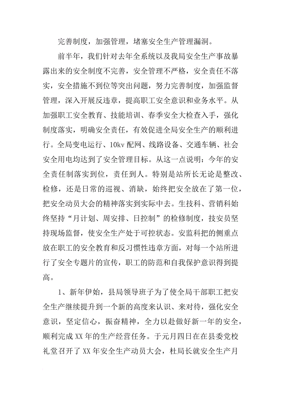 电力局上半年工作报告_第2页