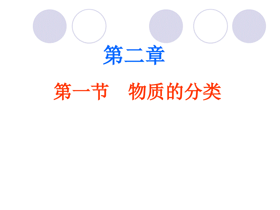 人教版高中化学高一化学必修一课件物质的分类_第1页