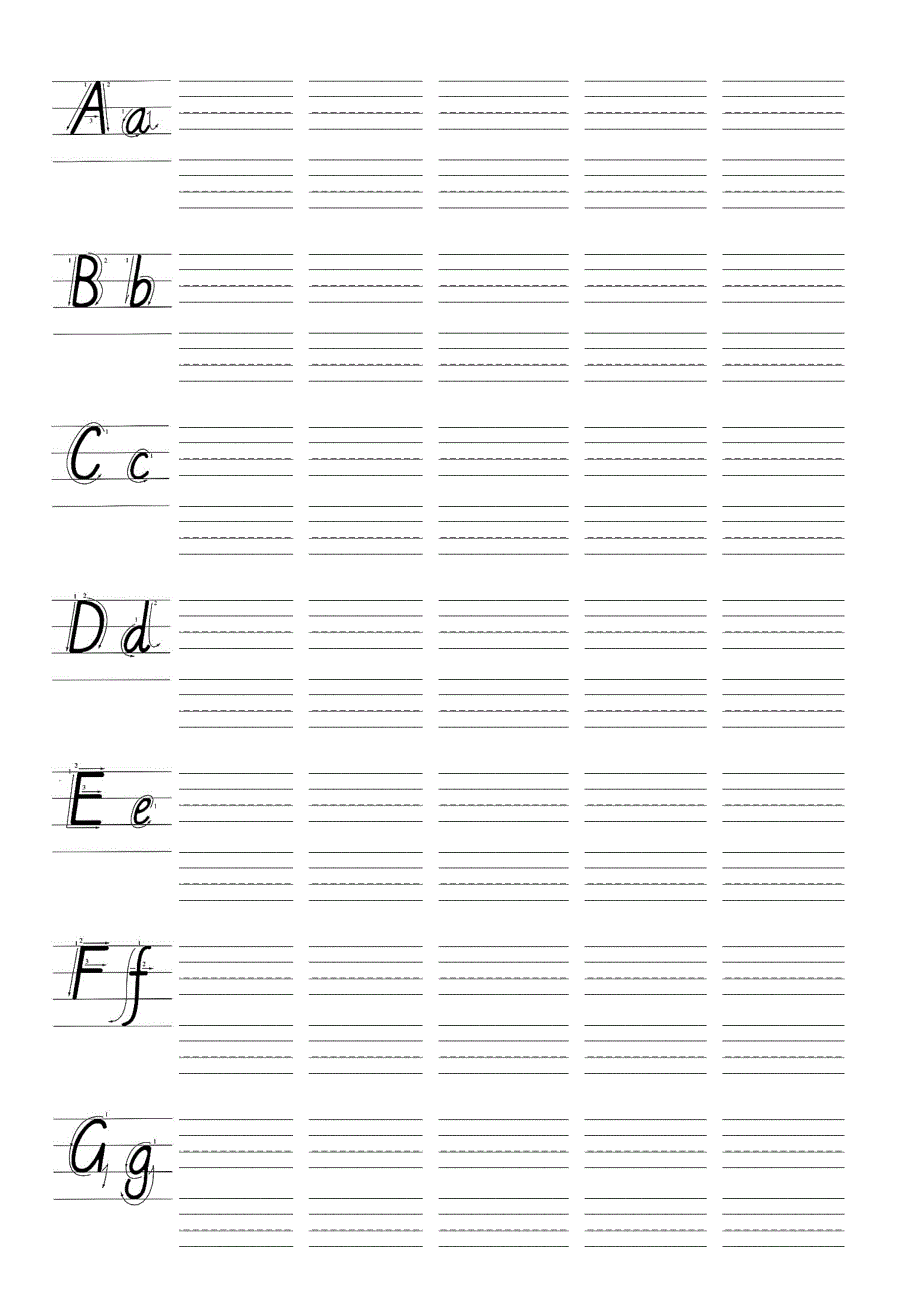 26个英文字母书写练习本-A4打印_第1页