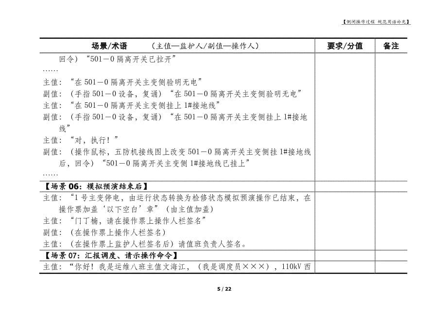 运维人员电气倒闸操作过程规范用语补充_第5页