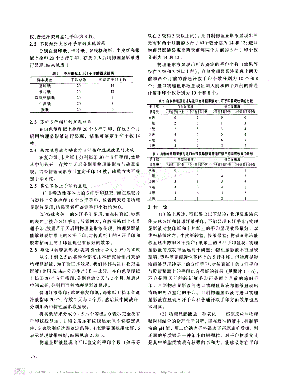 手印显现物理显影液的研究_第2页