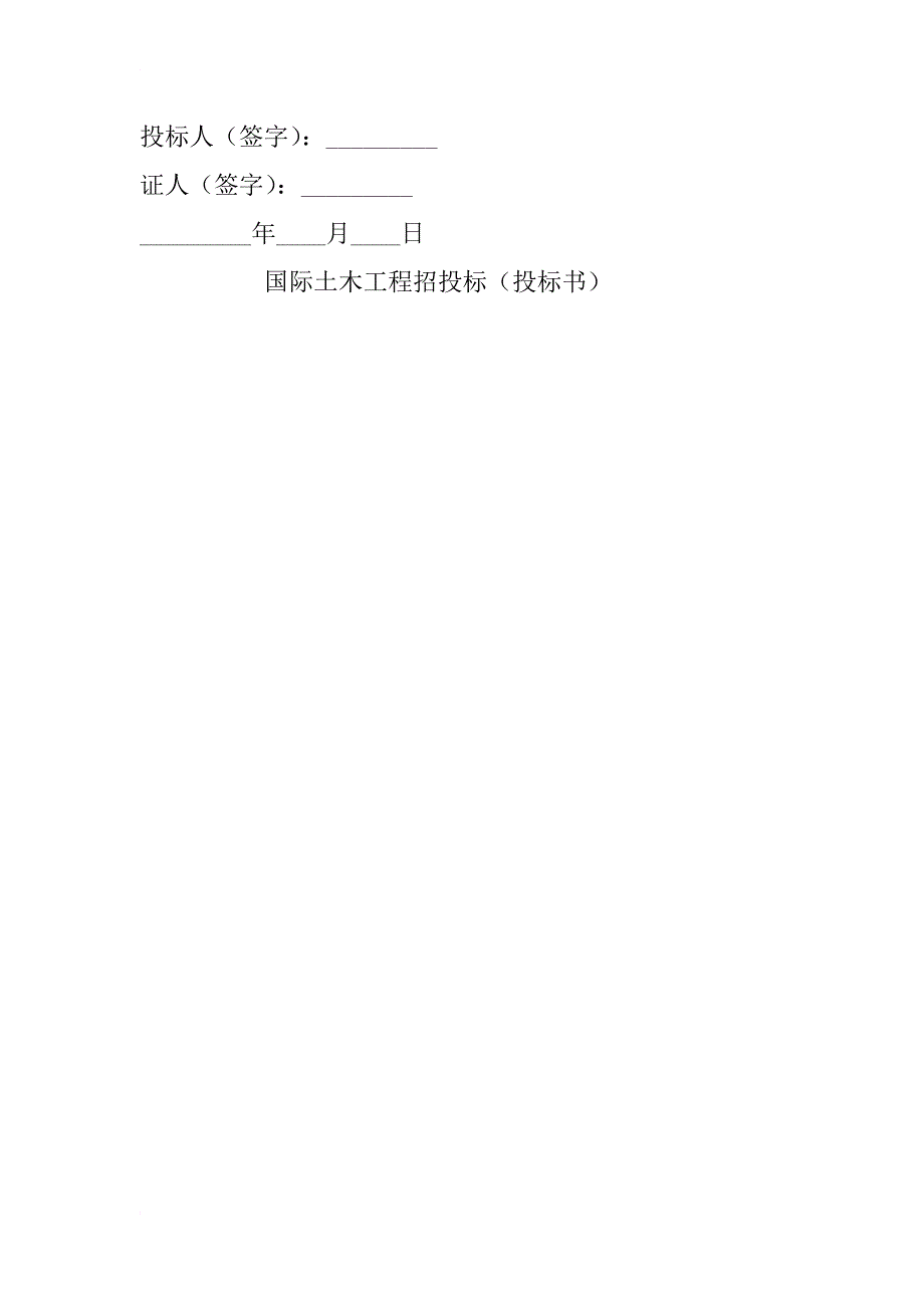 国际土木工程招投标（投标书）_1_第2页