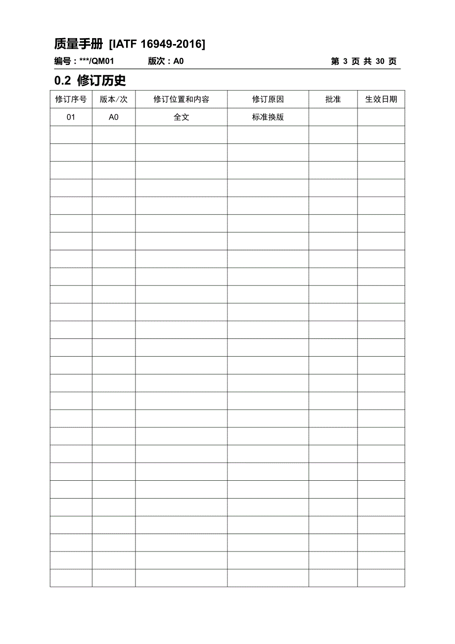 iatf16949质量手册(认证老师过程方法无删减版)_第3页