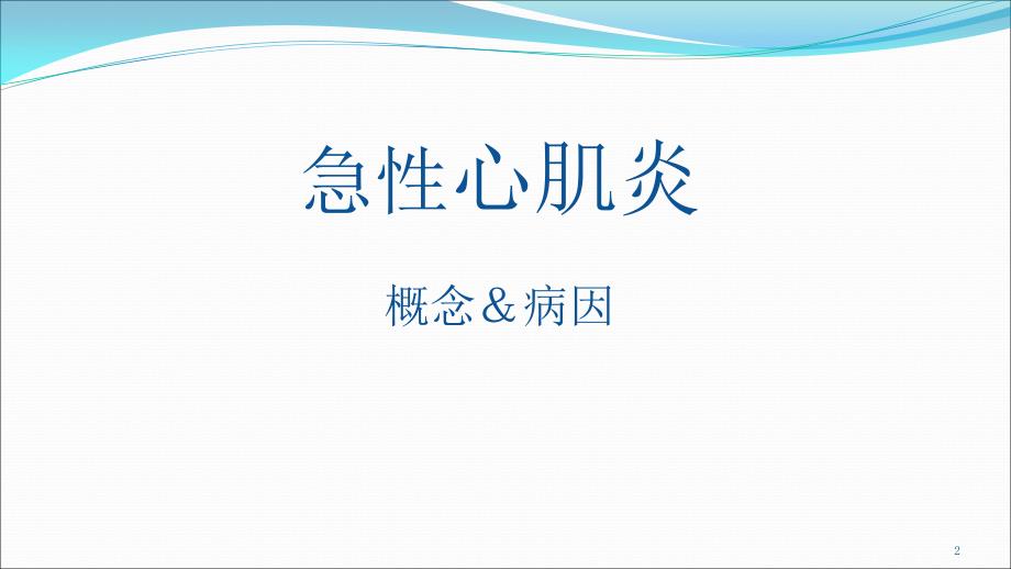 课件：兽医内科学急性心肌炎 ppt课件_第2页