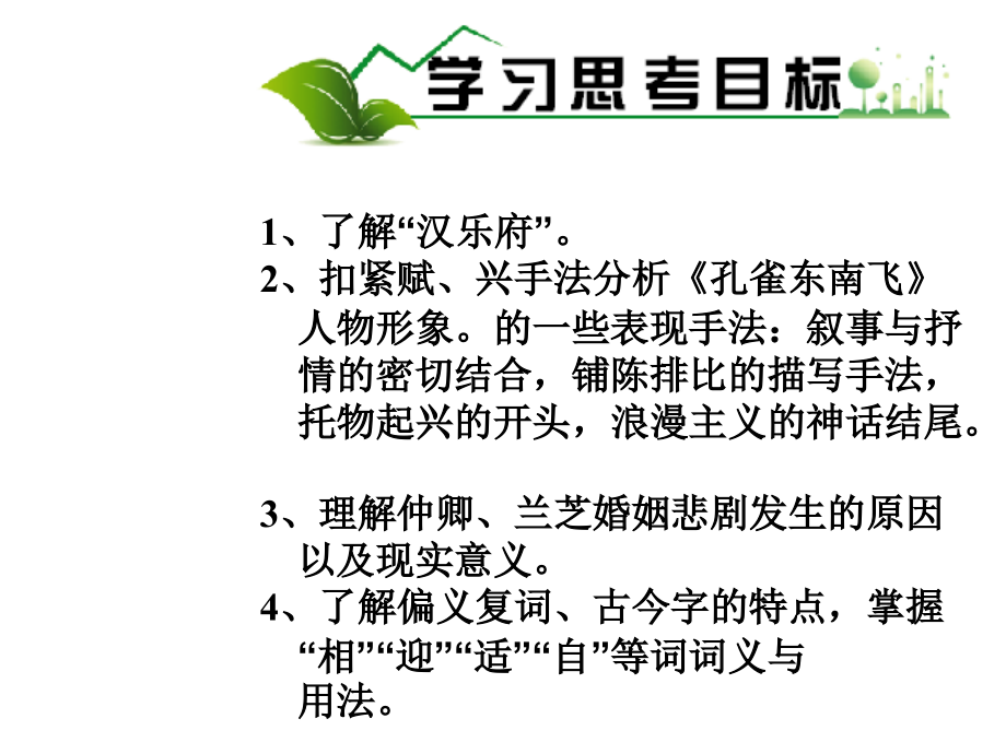 2017-2018学年语文版必修4 孔雀东南飞（并序） 课件（59张）_第3页